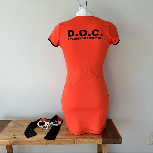 Spirit Orange Prison Costume Dress - Picture 4 of 8